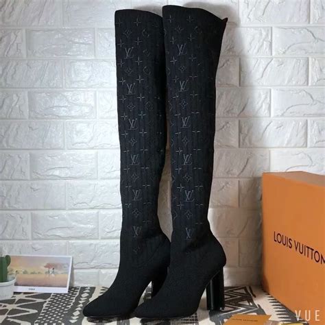 louis vuitton over knee boots